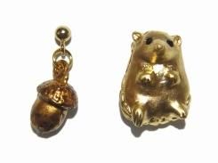 ハリネズミくん ピアス【Luccica/ルチカ】ハリネズミ アニマル 動物 小動物 カジュアル かわいい おもしろ アクセサリー 個性的