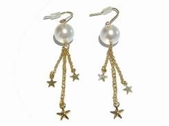 hokuフック ピアス 【 Luccica ルチカ 】【メール便送料無料】 大人可愛い アクセサリー スター 星 おしゃれ