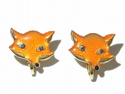 kitsune イヤリング 【 Luccica ルチカ 】 アクセサリー キツネ