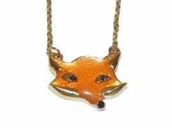 kitsune ネックレス 【 Luccica ルチカ 】【 メール便 送料無料 】 キツネ 狐 アニマル カワイイ キュート 個性的 ユニーク 動物 チャーム モチーフ