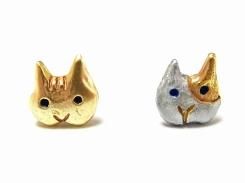 猫 ピアス ネコ 『 センツァカーサ 』【 Palnart Poc パルナートポック】【4F】 【メール便 送料無料】 ねこ キャット モチーフ かわいい 誕生日 プレゼント バースデー 人気