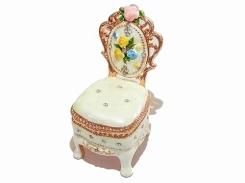 『 ミニチュアチェアー ジュエリーボックス 』(ホワイト) 【 ピィアース Piearth Japan 】アクセサリー ジュエリー 椅子 家具 チェアー インテリア かわいい モチーフ オブジェ