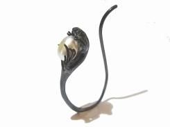 黒トカゲの パール ピアス (片耳)【 ruin elFranq /ルイン エルフランク 】 lizard pierce black カッコイイ アクセサリー 人気 蜥蜴 アニマル 動物 オススメ