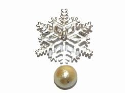 snow cristal ブローチ (シルバー大)【 Luccica ルチカ 】【メール便送料無料】 アクセサリー カワイイ クリスマス 雪 シーズン 季節 冬 結晶 綺麗 模様