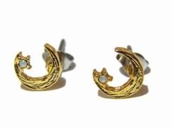 vesmir ピアス (ムーン) 【Luccica ルチカ 】【メール便送料無料】 アクセサリー スター 夜空 大人かわいい パーティー コーデ 三日月 つき