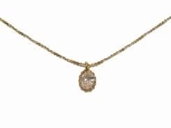 オーバル ネックレス 【 Luccica ルチカ 】【 メール便送料無料 】 カワイイ アクセサリー ジュエリー 大人可愛い コーディネート シンプル