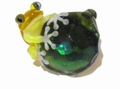 水 (四)【 kengtaro ケンタロー 】 カエル ボロシリケイトガラス 職人 作家 蛙 かえる フロッグ 一点 カラフル 芸術 個性的 かわいい おしゃれ