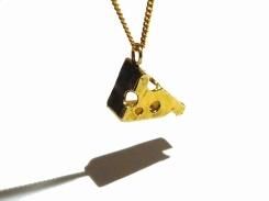 おいしいチーズ ネックレス【 thuthu appetizing accessories / nupi 】 ハンドメイド 真鍮 アクセサリー ナチュラル accessoies necklace