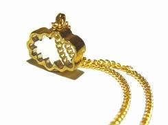 ちいさいそらのくも ネックレス【 thuthu appetizing accessories / nupi 】 ハンドメイド 真鍮 アクセサリー accessoies necklace