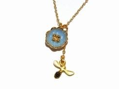 パルテン ネックレス (蜂) 【 Luccica ルチカ 】【メール便 送料無料 】 フラワー アクセサリー 花 ハチ 昆虫 かわいい お洒落 ジュエリー