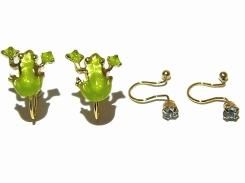 Kaeru イヤリング 【 Luccica / ルチカ 】 【メール便送料無料】 アクセサリー カエル アマガエル 個性的 カワイイ キュート ユニーク おもしろ