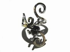 『 絡まりうさぎ リング 』【 林檎屋 】 シルバーアクセサリー 指輪 動物 アニマル どうぶつ かわいい ドレス フリーサイズ 人気 ラビット 兎