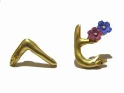 ヘビ ピアス 【 Palnart Poc パルナートポック 】【メール便送料無料】 月 アクセサリー 蛇 ジュエリー おしゃれ 誕生日 プレゼント 女性 雑貨 面白い ユニーク 人文字 snake