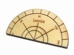 papeterie ブローチ (分度器)【 Luccica ルチカ 】【メール便送料無料】 アクセサリー 個性的 かわいい 誕生日 プレゼント 知的 受験 算数 数学 文房具 雑貨