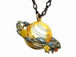 サターンオーシャン ネックレス Palnart Poc パルナートポック メール便 送料無料 土星 海 魚 かわいい メルヘン おしゃれ 人気