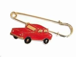 レトロカー ショールピン レッド Luccica ルチカ メール便送料無料 アクセサリー おもしろ 大人可愛い 車 CAR オシャレ かわいい