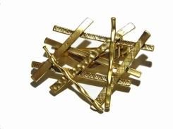 alaker ブローチ 格子 【 Luccica ルチカ 】【メール便 送料無料 】 かわいい アクセサリー ジュエリー エレガント おしゃれ 上品 和風