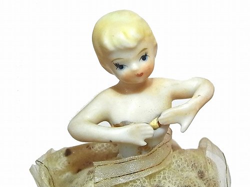 バレリーナ 陶器 人形 【1920年代】 ビンテージ ドール かわいい 置物