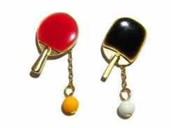 ping-pong ピアス 【 Luccica ルチカ 】【 メール便 送料無料 】 卓球 ピンポン アクセサリー おもしろ かわいい 個性的 誕生日 プレゼント 女性 女子 luccica