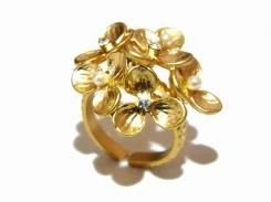 アナベラ リング フリーサイズ 【 Luccica ルチカ 】【メール便送料無料】 アクセサリー 花 フラワー かわいい 女性 プレゼント ジュエリー 贈り物