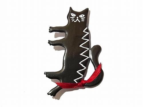 Oliver ブローチ ブラック Luccica ルチカ ねこ 猫 かわいい おもしろ ユニーク 誕生日 女性 雑貨 代 30代 Oliver ブローチ ブラック Luccica ルチカ ねこ 猫 かわいい おもしろ ユニーク 誕生日 女性 雑貨 代 30代