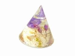 ミニ封入リング台(パープル系) 【 Luccica ルチカ 】【 メール便 送料無料 】 指輪 花 フラワー アクセサリー かわいい プレゼント 誕生日 収納