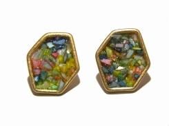 lacteolus ピアス (ミックス) 【 Luccica ルチカ 】【 メール便 送料無料 】 かわいい おもしろ アクセサリー スタッド ステンドグラス