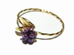 petit berry ピンキーリング (4号) パープル 【 Luccica ルチカ 】【メール便送料無料】 かわいい アクセサリー 誕生日 プレゼント 女性 雑貨 木の実 ベリー お洒落