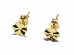 『 フラワー10K ピアス 10Kキャッチ 』 (素材:10金) 【 Luccica ルチカ 】【 メール便送料無料 】 かわいい アクセサリー 個性的 ゴールド 花 金製 スタッド