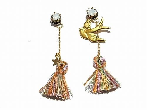ビヤンヴニュ ピアス Luccica ルチカ かわいい おもしろ アクセサリー 個性的 燕 ツバメ スワロー 鳥 大ぶり 派手 目立つ ビヤンヴニュ ピアス Luccica ルチカ かわいい おもしろ アクセサリー 個性的 燕 ツバメ スワロー 鳥 大ぶり 派手 目立つ