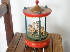 ヴィンテージ メリーゴーランド オルゴール 【 THORENS / トーレンス 】1967年 スイス製 遊園地 ビンテージ トイ アンティーク