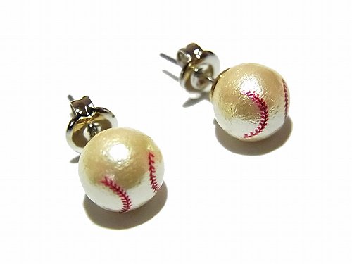 Baseball ピアス 【 Luccica ルチカ 】アクセサリー スタッド