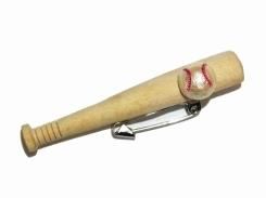 Baseball ブローチ 【 Luccica ルチカ 】【 メール便 送料無料 】 カワイイ アクセサリー ユニーク バット 野球 ベースボール スポーツ 大ぶり 目立つ