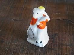 バイオリン弾き うさぎ 陶器 置物【1950年代】 日本製 希少 ビンテージ 陶製 ドール コレクション 輸入品 お洒落 インテリア メルヘン