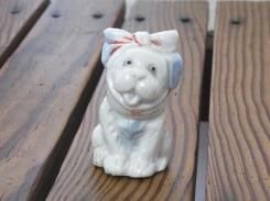 甘党の犬 陶器 置物【 1950年代 】 虫歯 かわいい イヌ 犬 おしゃれ 置物 インテリア 雑貨 オブジェ 動物 希少 アニマル