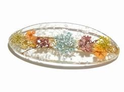 hanana バレッタ (A.中心花LtBL)【 Luccica ルチカ 】【メール便 送料無料 】 髪留め カワイイ 個性的 ヘア まとめ髪 アレンジ 花 フラワー