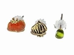 vegan ピアス (トマト×玉ねぎ) 【 Luccica ルチカ 】【 メール便 送料無料 】 かわいい おもしろ アクセサリー 個性的 ベジタブル 野菜 奇抜 ユニーク