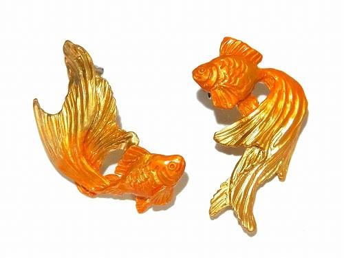 金魚 ピアス Gd Palnart Poc パルナートポック 金魚 魚 夏 ジュエリー 誕生日 レディース プレゼント スタッド かわいい