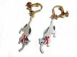 ルチカ イヤリング ネコ 『 小梅 』【 Luccica 】 ねこ キャット 猫 アニマル 動物 カジュアル かわいい おもしろ 個性的 farbe ファルべ
