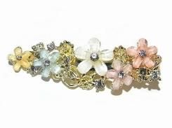 ペールフラワー(ミックス) ヘアクリップ 【 Luccica / ルチカ 】【メール便 送料無料 】 髪留め カワイイ 個性的 ヘアークリップ まとめ髪 アレンジ クリップ 髪 蝶