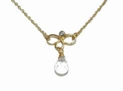 リルル ネックレス 【 Luccica ルチカ 】【メール便送料無料】 アクセサリー かわいい 大人 水晶 シンプル エレガント Farbe ファルベ