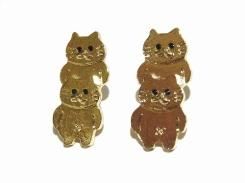 無限ネコ ピアス 【 Luccica ルチカ 】【メール便送料無料】 カワイイ アクセサリー 猫 ねこ アニマル 個性的 キャット ユニーク おもしろ