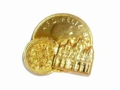 geld ブローチ 【 Luccica ルチカ 】【メール便送料無料】 アクセサリー 誕生日 プレゼント 女性 個性的 金貨 お洒落 人気 レディース コイン