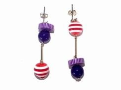 Trick or Treat ピアス 【 Por mama,para mama ポルママ、パラママ 】【メール便 送料無料 】 ビーズ アクセサリー ハロウィン プレゼント 女性 オシャレ かわいい