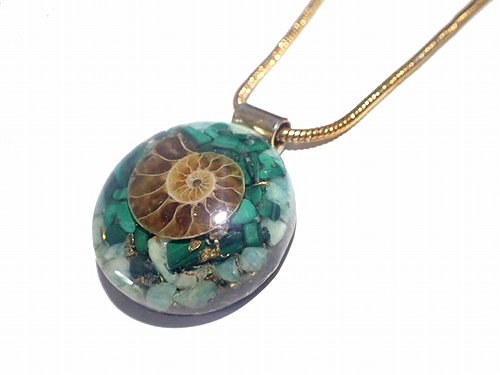 オルゴナイト ペンダント M【Powerful Orgone Pendant】アマゾナイト