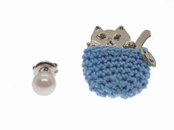 knit basket cat  ԥ (֥롼ˡ Luccica  ۡ ᡼ ̵  ꡼ Хå cat å ǭ   ץ쥼 