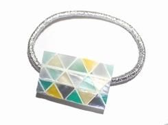 cima ヘアゴム (YE×GR) 【 Luccica ルチカ 】【メール便 送料無料 】 貝 シェル モザイク かわいい アクセサリー エレガント 誕生日 プレゼント 雑貨 小物