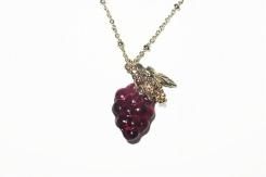 grape ネックレス 【 Luccica ルチカ 】【 メール便 送料無料 】 かわいい 個性的 フルーツ 果物 ぶどう 葡萄 アクセサリー プレゼント 誕生日