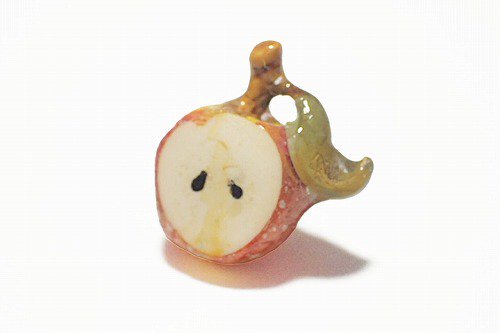 リンゴの マスクアクセサリー Wadou Koubou 和道工房 かわいい りんご 林檎 アップル お洒落 マグネット 簡単 ユニーク 果物 フルーツ