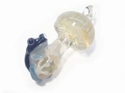 Frog on a Mushroom 拾弐 ペンダントトップ 【 kengtaro ケンタロー 】 ガラス 蛙 かえる フロッグ 菌 きのこ アクセサリー ネックレス お洒落 硝子